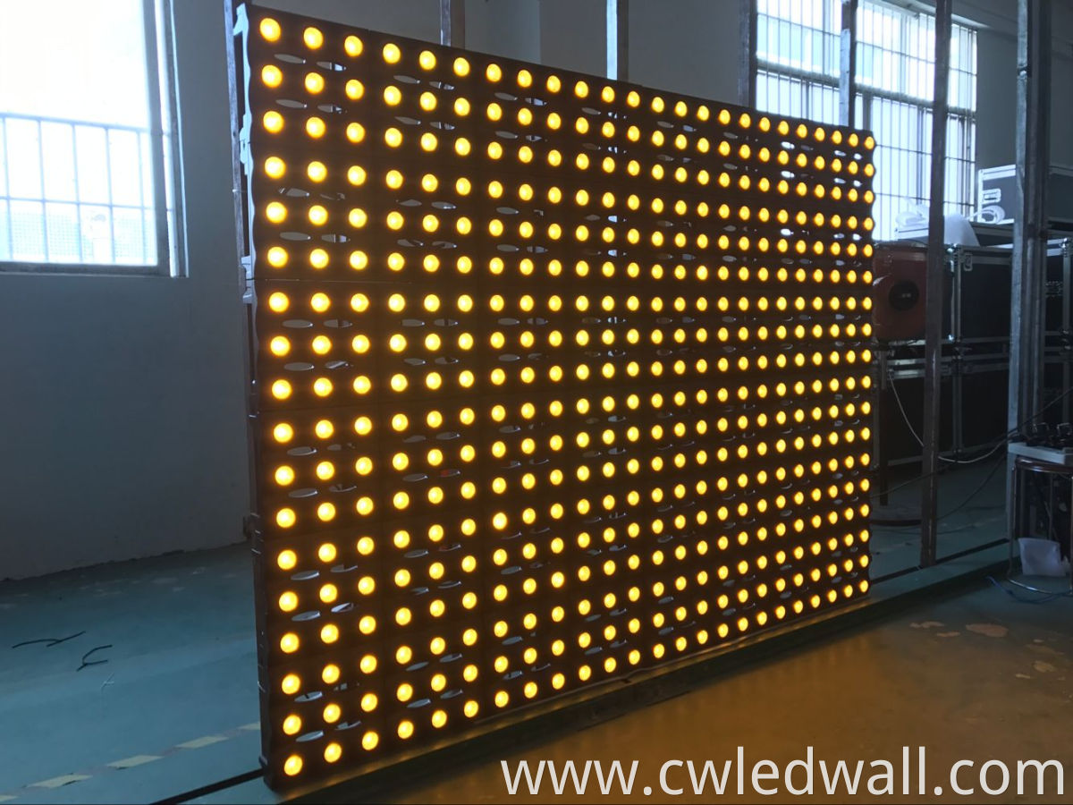 36*3w led matrix disco wall stage